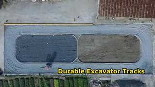 Zegarek: Gumowe gąsienice koparki o szerokości 400 mm T400 X 72,5 X 72 W Do prezentacji HITACHI EX50 - EX55
